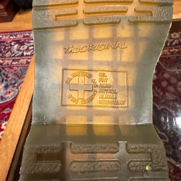 Dr. Martens Green Leather Boots - Picture 7 of 8